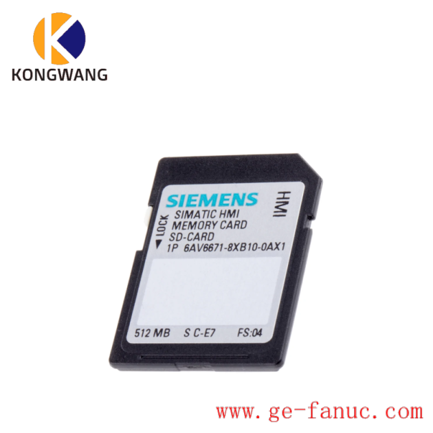 Siemens 6AV6671-8XB10-0AX1 SIMATIC SD Memory Card for Industrial Control