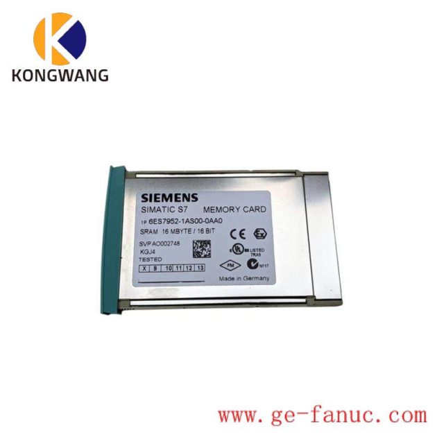 SIEMENS 6ES7952-1AS00-0AA0 Memory RAM Card for Industrial Control, Compact Design, High Performance