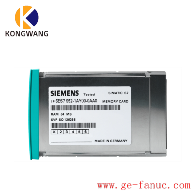 SIEMENS 6ES7952-1KK00-0AA0 Memory Card for Industrial Control Solutions